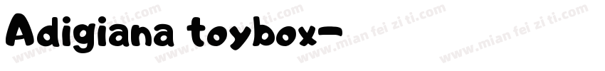 Adigiana toybox字体转换
